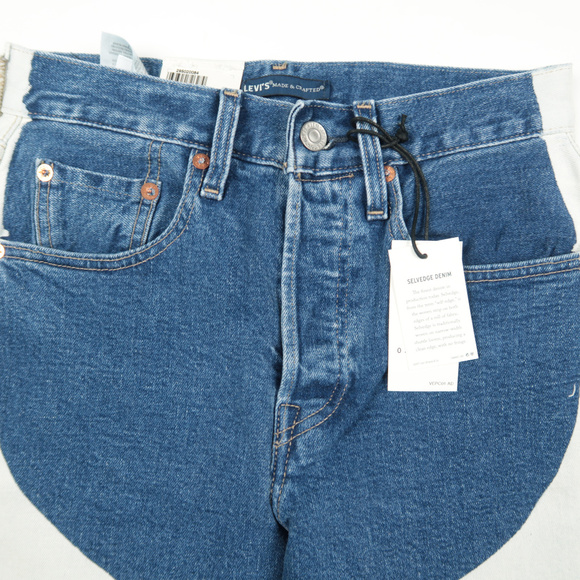 Levis Made Crafted 501 Skinny Chaps Selvedge Jeans - Picture 3 of 7